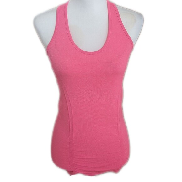 Athleta carnation pink athletic tank top, polyester/nylon/spandex, XS - Picture 1 of 6